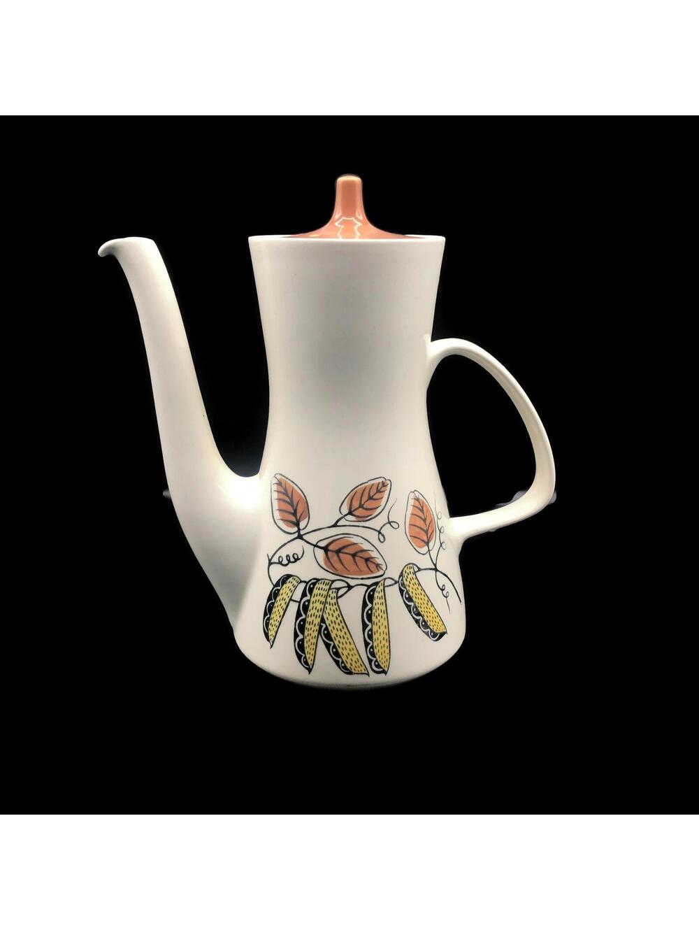 19 Vintage 60s Ceramic Coffee Pot Poole Pottery Lucullus Ceramic Tea Pot English